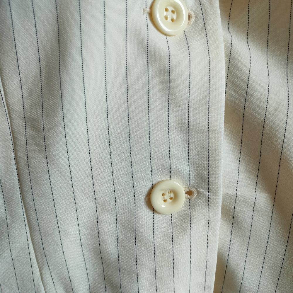 Vintage Single Breasted Striped Blazer - Picture 12 of 17
